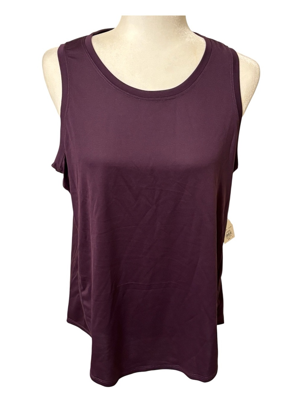 TEK GEAR Dry Tek Deep Purple Workout Tank Size Large    *NEW*